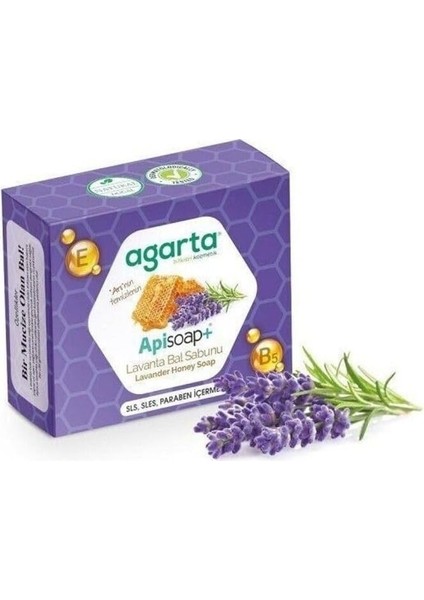 Doğal El Yapımı Lavanta Bal Sabunu 125 gr x 3 Adet