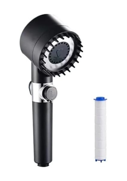 Masajlı Filtreli 3 Fonksiyonlu Siyah El Duşu, Handshower, Massage Handshower modelleri
