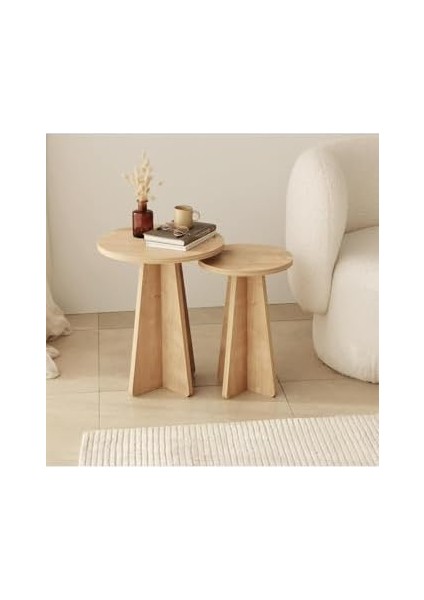 Mushroom 2 Li Sehpa/safir Meşe fiyatları