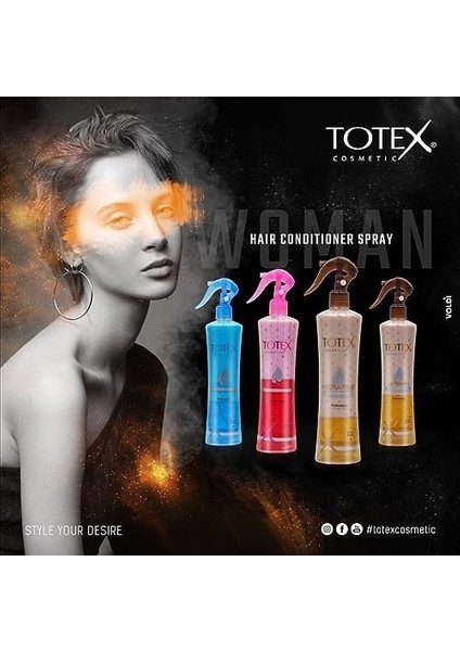 Totex 2 Aşamalı - Fazlı Saç Kondisyoneri | Koruyucu & Besleyici Fön Suyu | Argan 400 ml modelleri
