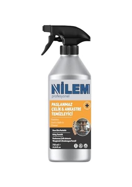 Nilem Profesyonel Paslanmaz Çelik ve Ankastre Temizleyici 750 ml fiyatları