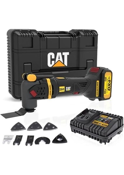 DX41 18VOLT/4.0AH Li-Ion Tek Akülü Kömürsüz Profesyonel Çok Amaçlı Devir Ayarlı Raspalama+14 Adet Aksesuar modelleri