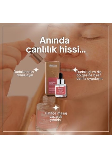 Dionesse Dudak Bakım Serumu 20 ml | Doğal Nem ve Belirgin Dudak Görünümü