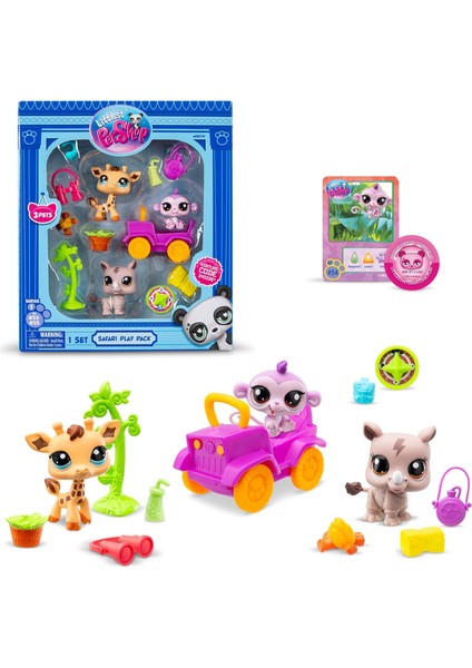 Pet Sun-Bsf-Lps-Figür Set Minişler Temalı