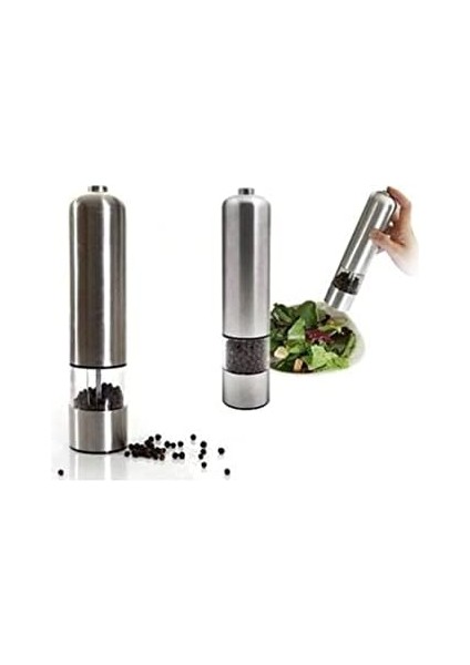 Gümüş Öğütücü Değirmen Pilli Işıklı fiyatları