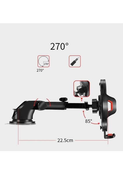 Araç Içi Torpido Üzeri 360° Dönebilen Tasarım Profesyonel Araç Içi Telefon Tutucu Vantuzlu Model Uyumlu Kullanımı Kolay Güçlü Tutucu Uyumlu Uyumlu Y12-G2 (Y12-G2) fiyatları