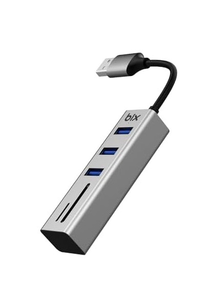 Bix BX04HB Sd/micro Sd Kart Okuyuculu ve 3 Portlu USB 3.0 Çoklayıcı Hub Dönüştürücü Adaptör modelleri