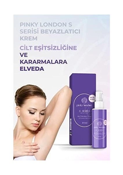 Pinky London S-Serisi Koltuk Altı Beyazlatıcı Krem 100 ml