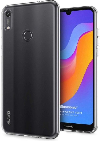 Y6S 2019 Için Kılıf Transparent Soft Beyaz [Y6S 2019 ile Uyumlu Kılıf - Şeffaf]