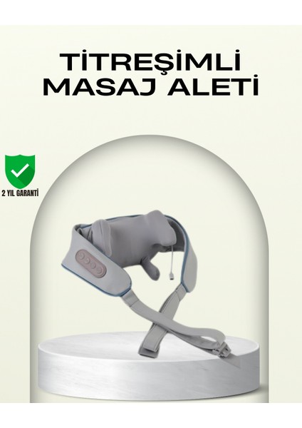 Taşınabilir Şarjlı Boyun Masaj Cihazı | Sessiz ve Güçlü Motor - CHT3680-9167