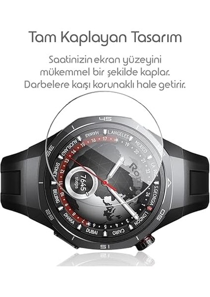 Gt5 Pro 46MM Için Kolay Uygulama Aparatlı Ekran Koruyucu 9h Sertliğinde Çizilmeye Karşı Koruyan Dokunma Hassasiyetini ve Görüntü Kalitesini Etkilemeyen Cam Filmi modelleri