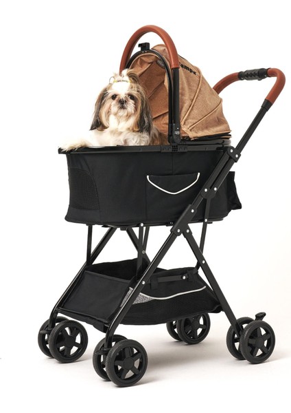 Bottas Kedi & Köpek Arabası Haki 48X80X99CM