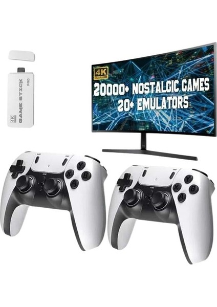 3D 4K Hd 2.4g Game Stick 4K Ultra Hd Oyun Konsolu Çift Kollu - CHT3354-6642 modelleri