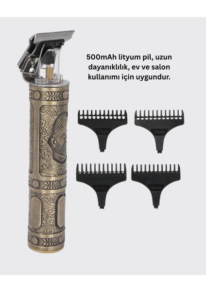 4 Kılavuz Taraklı Profesyonel Saç ve Sakal Kesme Makinesi - CHT9135-2317 fırsatları