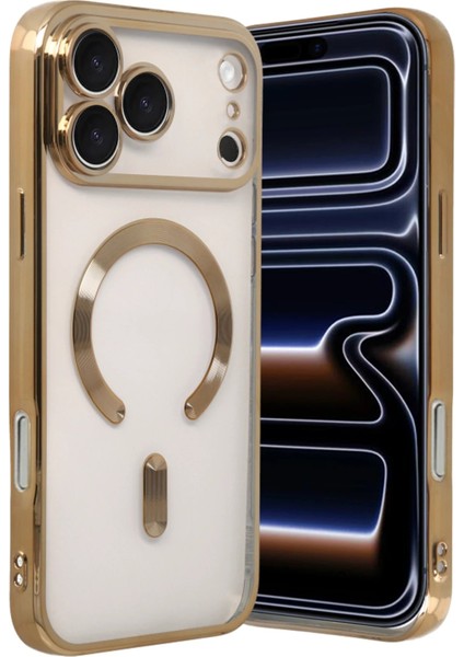Apple iPhone 17 Pro Max Kross Magneticsafe Kapak - GOLD-(5796) - CHT8270-2730