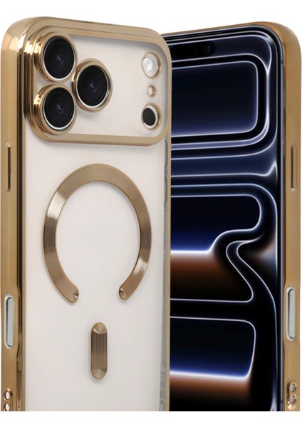 Apple iPhone 17 Pro Max Kross Magneticsafe Kapak - GOLD-(5796) - CHT8270-2730 fiyatları