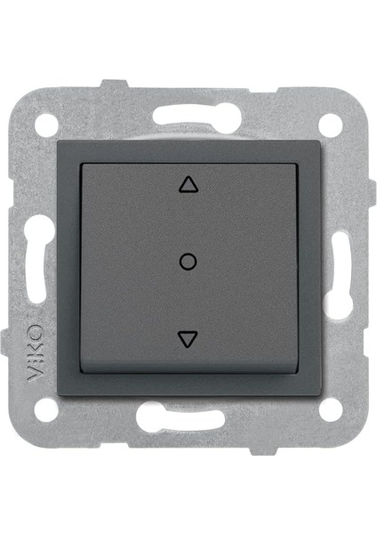 Novella/ Füme Tek Düğmeli Jaluzi Mekanizma+Düğme Kapak Çabuk Bağlanti Çarpma Karşıtı Çocuk Korumalı