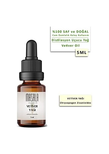 Masala Vetiver Yağı 5 ml - (Vetiver Essential Oil) modelleri