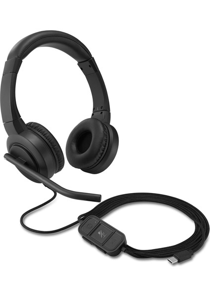 H1000 Usb-C Kulak Üstü Kulaklık, Ultra Rahat Hd Ses Kulaklığı, Mikrofon ve Kablolu Profesyonel Kulaklık, Gürültü Azaltmalı, Led'ler ve 40 mm Sürücüler, Tak ve Çalıştır (K83450WW)
