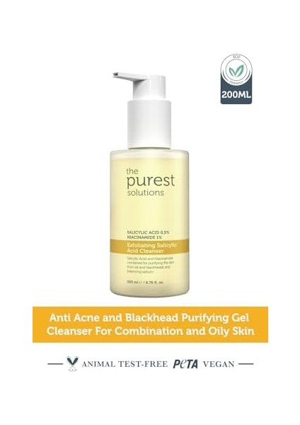 The Purest Solutions Exfoliating Salicylic Acid Cleanser 0,5% Salicylic Acid, 1% Niacinamide modelleri