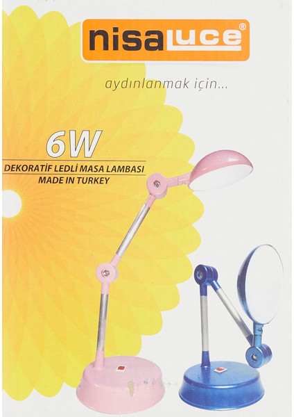 Ledlı Masa Lambası Beyaz