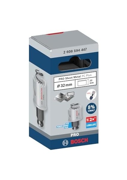 1 x Pro Sheet Metal Power Delikli Testere (Paslanmaz Çelik Levhalar, Çelik Levhalar, Ø 32 Mm, Profesyonel Aksesuar Döner Matkap/sürücü) modelleri