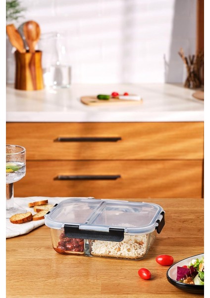 1360 ml Borosilikat Saklama Kabı