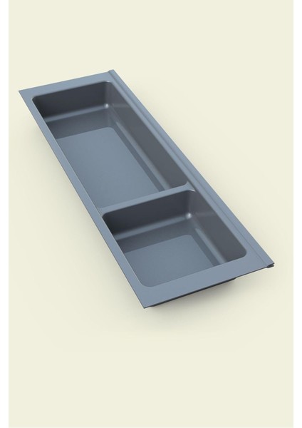 Mutfak Çekmece Içi Modüler Iki Bölmeli Kaşıklık 16CMX48CM(BOYDAN 4cm Kesilebilir)