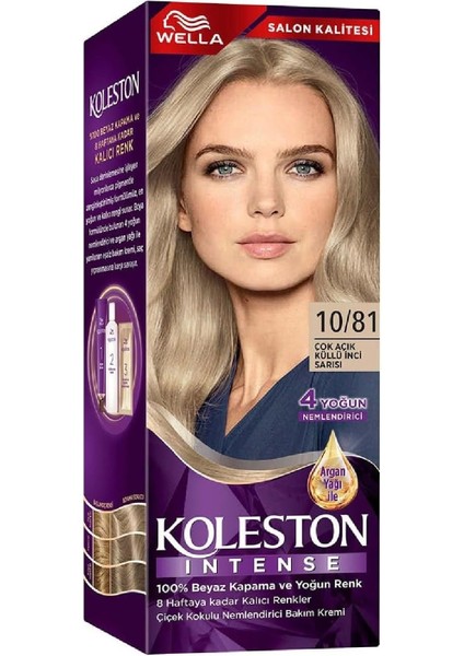 Koleston Intense 10-81 Çok Açık Küllü Inci Sarısı Saç Boyası modelleri