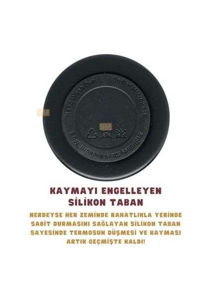 650ML Lisanslı Çift Katlı Paslanmaz Çelik Termos 8 Saat Soğuk Kutulu (Siyah) fiyatları