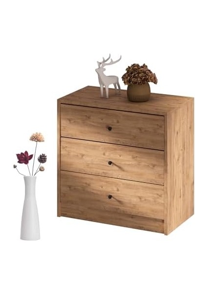 SFR103-CEVIZ 3 Çekmeceli Şifonyer (G:69 Y:67 D:38) modelleri