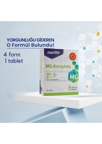 Morlife Mg Komplex Magnezyum 60 Tablet
