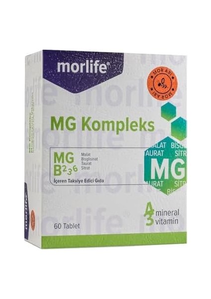 Morlife Mg Komplex Magnezyum 60 Tablet modelleri