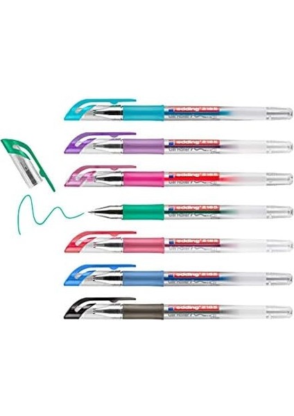 2185 Jel Roller - Siyah, Kırmızı, Mavi, Yeşil, Mor, Pembe, Açık Mavi - 7 - 0,7 mm modelleri