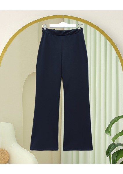 Ithal Kumaş Ispanyol Paça Pantolon -Laci