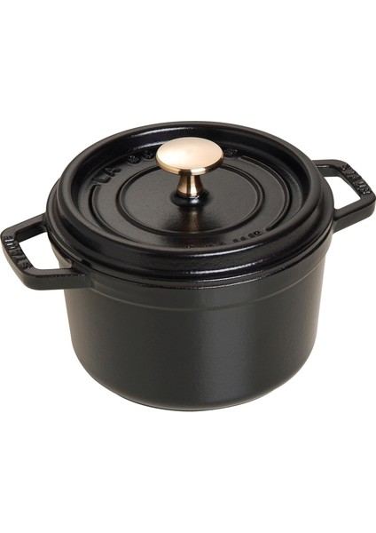 Dökme Demir Kızartma Tavası/güveç, Yuvarlak 16 Cm, 1,2 L, Siyah