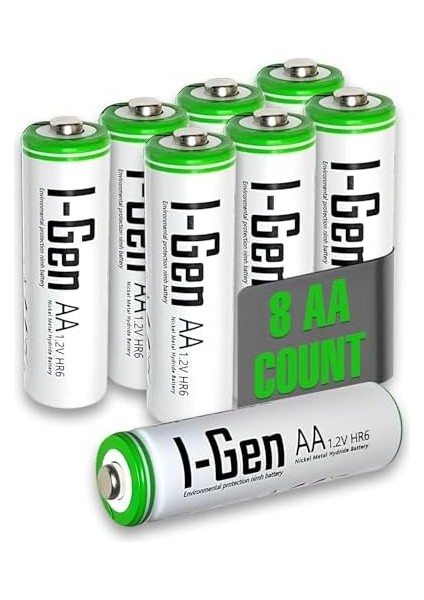 B108 8 Adet Aa 2700 Mah Şarj Edilebilir Kalem Pil 1.2V Ni-Mh Şarjlı Pil fiyatları