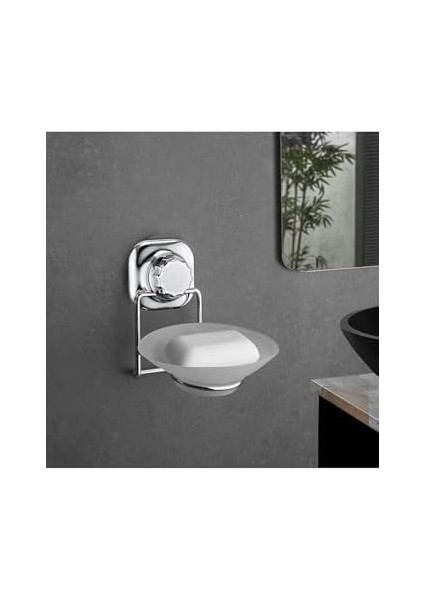 Haus Delmeye Son Yapışkanlı Katı Sabunluk Düzenleyici Krom YK-713 modelleri