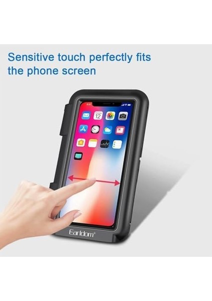 EH-139 Motosiklet Telefon Tutucu Ayna Tipi Su Geçirmez Dokunmatik Dikiz Aynası 4,7-7 Inç Bisiklet Motor modelleri