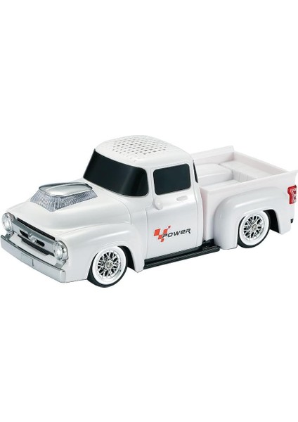 1200 Mah LED Işıklı Araba Bluetooth Hoparlör Beyaz BTS-430