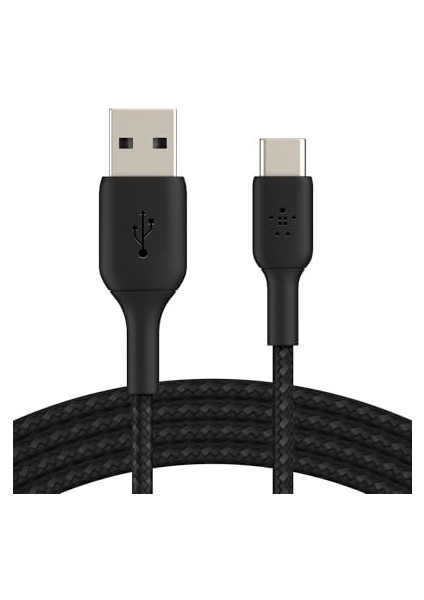 Boost Şarj Örgülü Usb-C Kablosu 3 M, Siyah modelleri