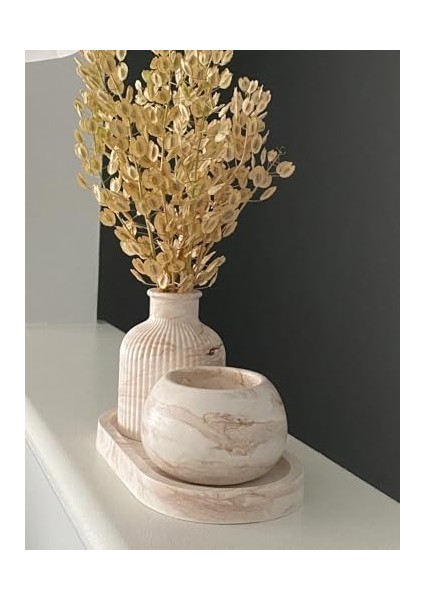 Dekoru Bebek Pampas, Tepsi, Mum Set. fiyatları