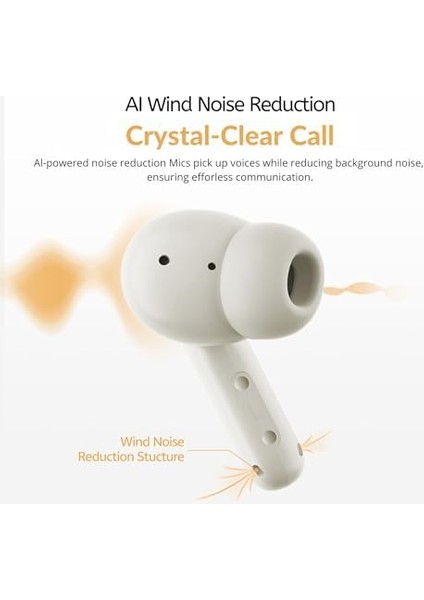 Qcy Buds Bluetooth Kulaklık - Şık Tasarım - Ipx4-35 Saat Ultra Uzun Pil Ömrü - Düşük Gecikme 0.06S -Aı modelleri