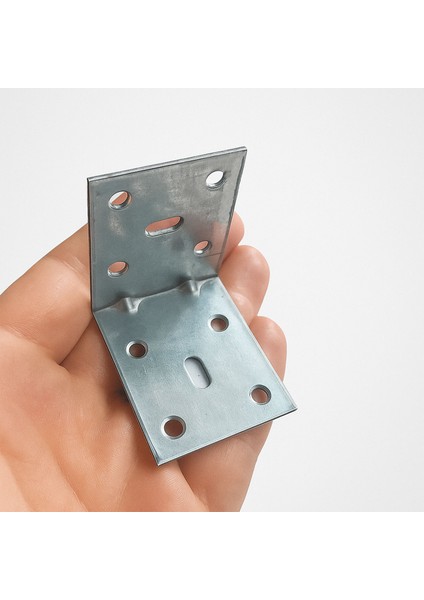 L Demir Gönye 40X50X50 mm (50 Adet) Mobilya Raf Dolap Sabitleme Köşebent Dayanıklı Bağlantı Aparatı fırsatları
