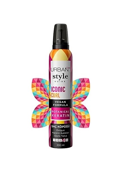 Urban Care Style Guide Iconic Curl Hacimli Bukleler Sağlayan Saç Köpüğü- Güçlü Tutuş 200 Ml- Vegan fiyatları