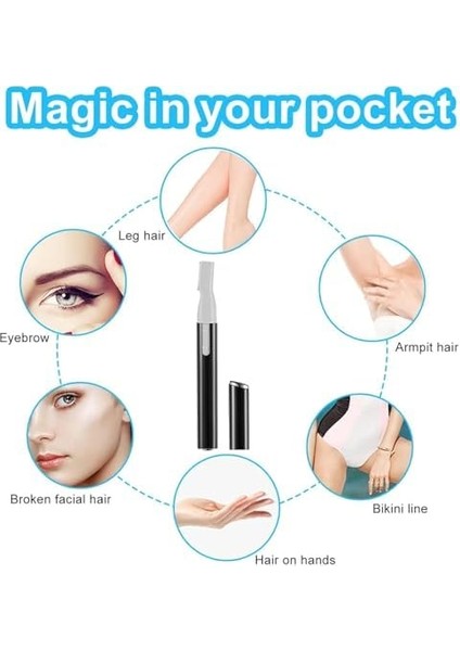 Aputue Elektrikli Kaş Düzeltici, Yüz Tüyü Alma Makinesi, Çekme Hissi Olmadan Ağrısız, Mini Kişisel Epilatör, Kaş Jileti, Yüz, Çene, Kol ve Bacaklar Için (Siyah) fiyatları