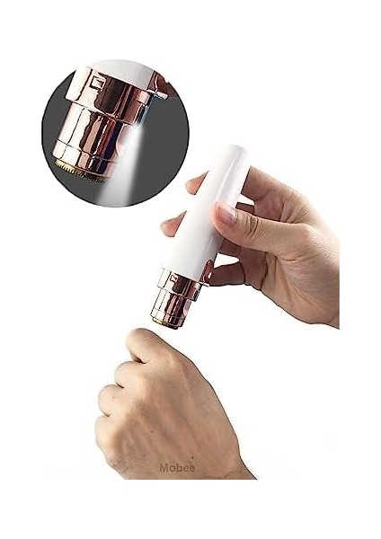 Mobee Tüm Cilt Tipleri Için 2 Başlıklı 2 In 1 Şarjlı Epilasyon Aleti Yüz Epilatörü