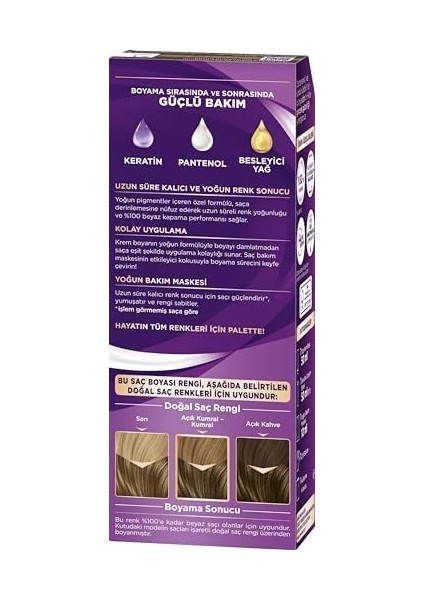 Palette Göz Alıcı Renkler Küllü Kumral 7.1 Saç Boyası