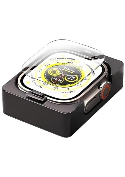 ile Uyumlu 45MM Için Kolay Kurulum Aparatlı Full Koruma Pmma Ekran Koruyucu Otomatik Hizalama Zahmetsiz Kurulum (45MM) modelleri