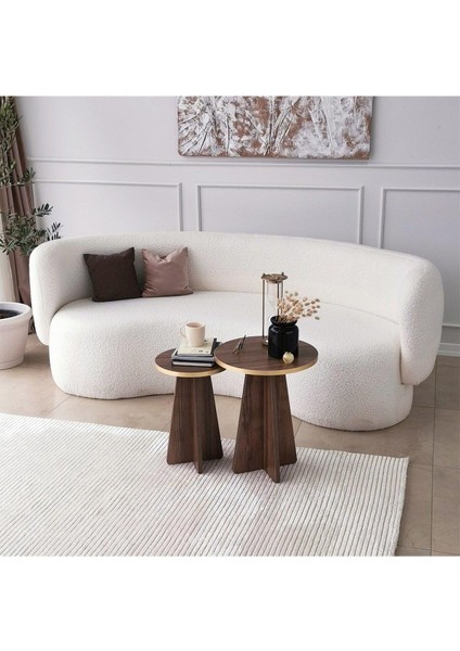 Mushroom 2 Li Sehpa /ceviz